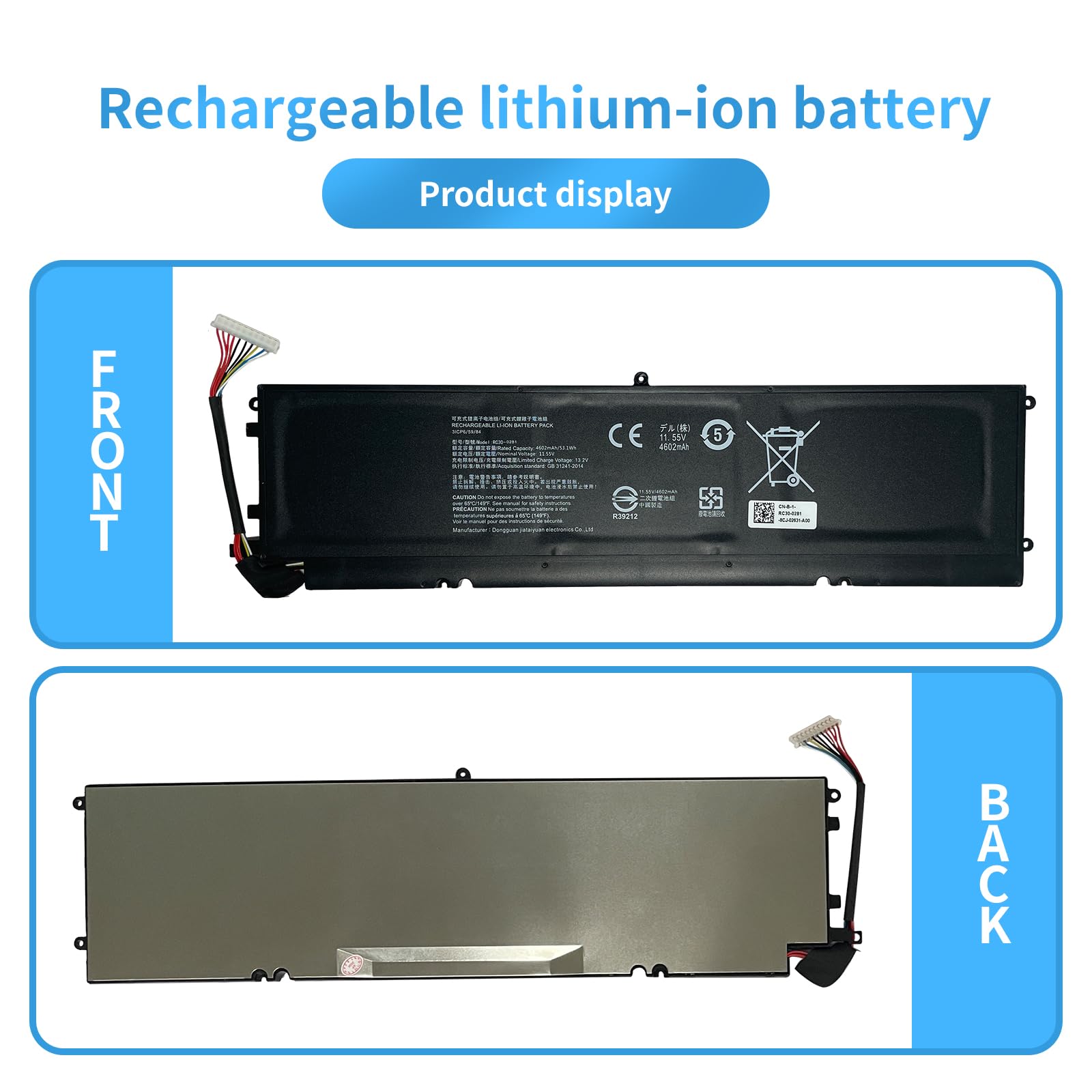 Amazon.com: RC30-0281 Laptop Battery Replacement for Razer Blade